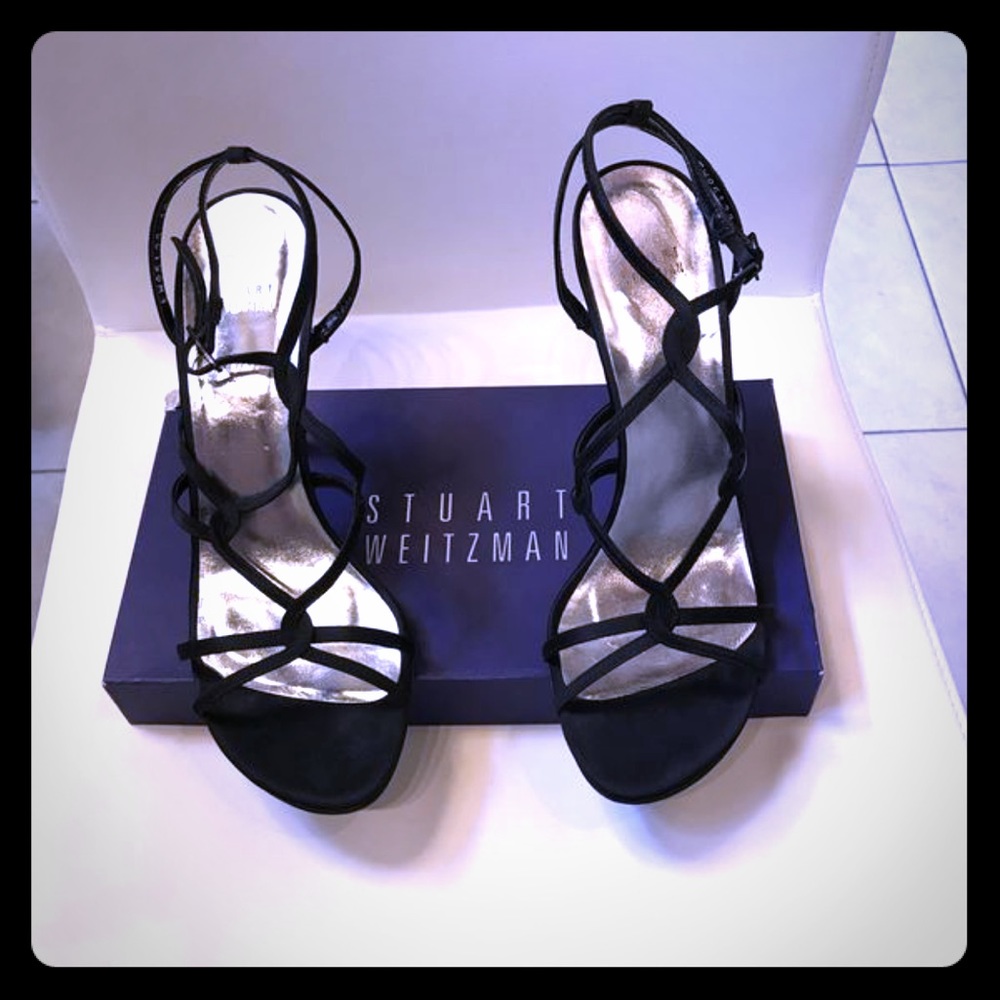 Stuart Weitzman Black Heels Size 10 (8-9)run small